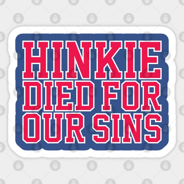 Hinkie Sins Sticker by Center City Threads